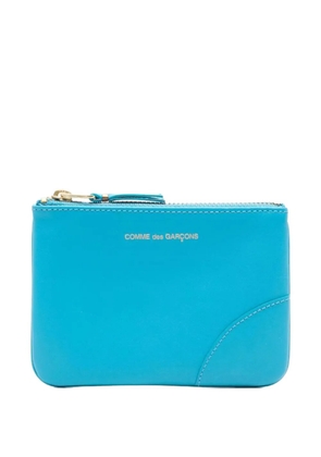 Comme Des Garçons Wallet zip stitched wallet - Blue