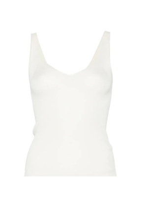 BOMPARD ribbed V-neck tank top - Neutrals
