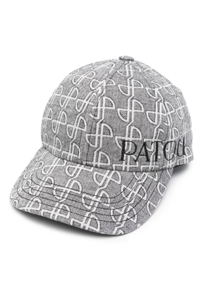 Patou embroidered-logo six-panel cap - Grey