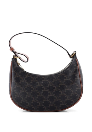 Celine Pre-Owned Ava Bag Triomphe Coated Canvas Mini shoulder bag - Brown