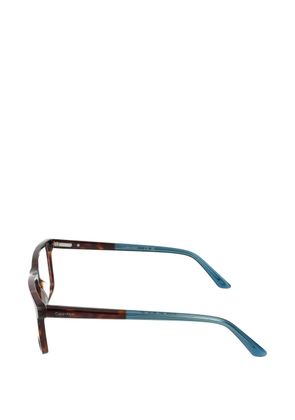 Calvin Klein tortoise rectangle glasses - Brown