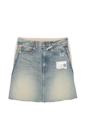 Maison MIHARA YASUHIRO logo-patch skorts - Blue