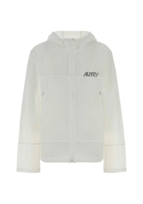 Autry zip-up ripstop jacket - White