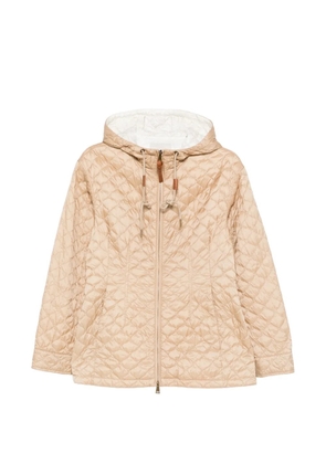 Moncler quilted hooded jacket - Neutrals