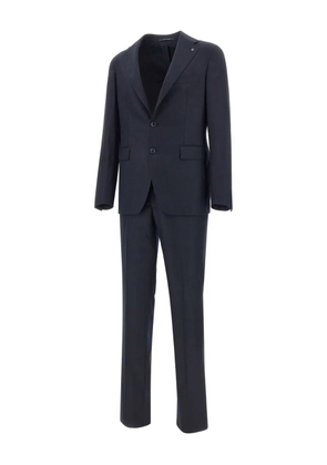 Tagliatore narrow-lapels wool suit - Blue