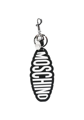 Moschino logo-detail keyring - Black