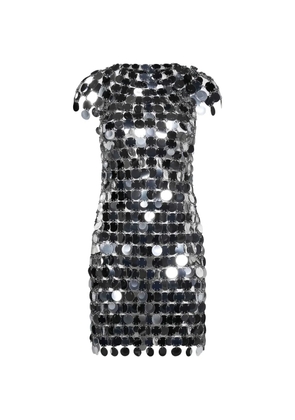 Rabanne mirror-effect mini dress - Silver