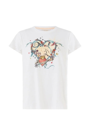 Camilla The House Of Horoscopes slim fit round neck T-Shirt - White