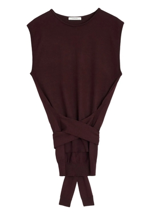 LEMAIRE Trompe L'Oeil jumper - Red