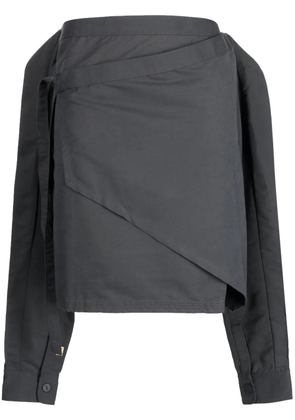 Off Duty Jones logo-embroidered skirt - Grey