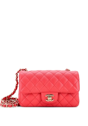 CHANEL Pre-Owned Classic Single Flap Bag Quilted Caviar Mini crossbody bag - Pink
