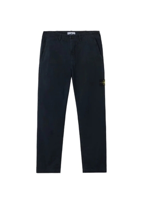 Stone Island logo-patch trousers - Blue
