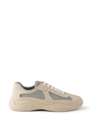 Prada America's Cup Soft rubber and bike fabric sneakers - Neutrals