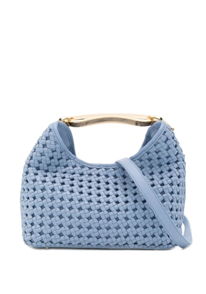 Elleme Boomerang woven top handle tote bag - Blue