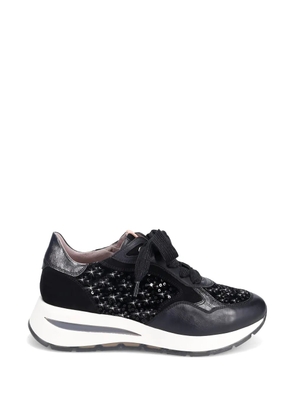 Ron White Zara sequin-embellished panelled sneakers - Black