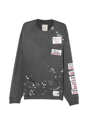Maison MIHARA YASUHIRO slogan-print T-shirt - Grey