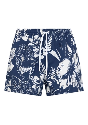 DSQUARED2 floral-print swim shorts - Blue