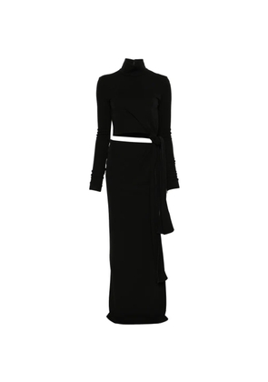 Sportmax Spxscout tie-detail maxi dress - Black