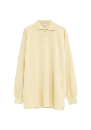 LOEWE button embroidered polo shirt - Yellow