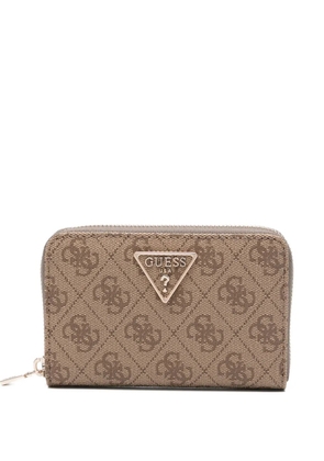 GUESS USA monogram-pattern wallet - Brown