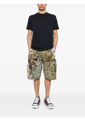 GALLERY DEPT. camouflage-print patchwork shorts - Green