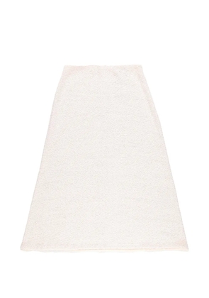 TWP fringed A-line skirt - Neutrals