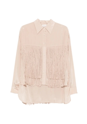 Alysi fringed shirt - Neutrals