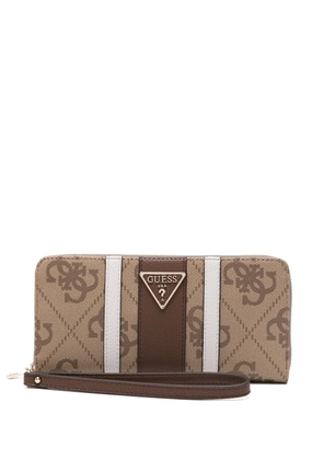GUESS USA monogram-pattern wallet - Brown