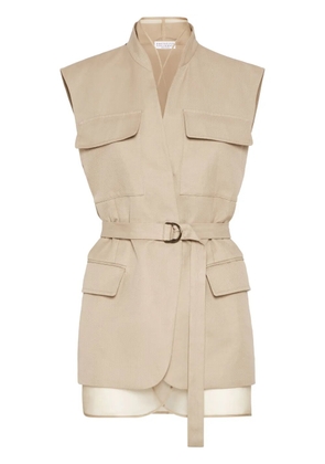 Brunello Cucinelli Monili waistcoat - Neutrals