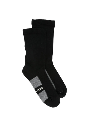 Rick Owens logo-print socks - Black