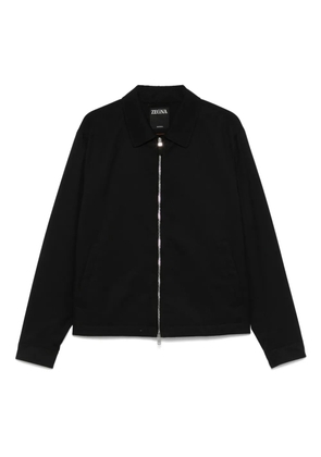 Zegna zip-up jacket - Black