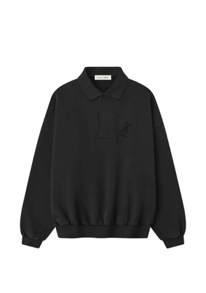 FEAR OF GOD ESSENTIALS long-sleeve polo shirt - Black