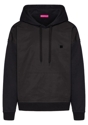 Valentino Garavani stud detail panelled hoodie - Black