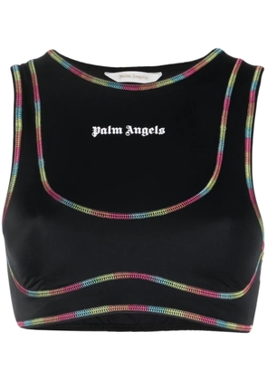 Palm Angels Rainbow Miami sports bra - Black