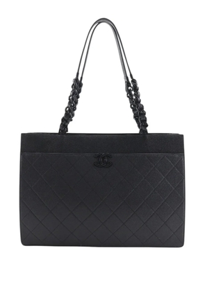 CHANEL Pre-Owned 2020 Large Quilted Caviar My Everything Shopping tote bag - Black