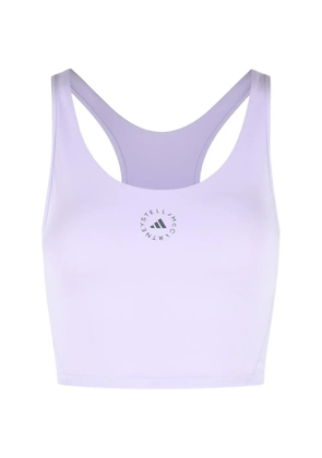 adidas by Stella McCartney logo-detail crop top - Purple