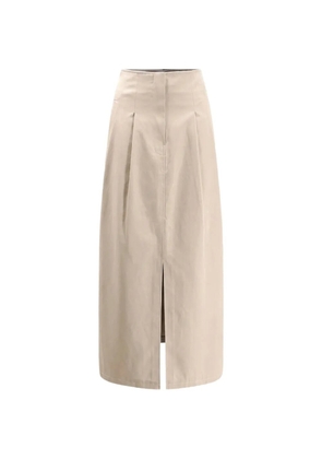 R2W beige pleated skirt - Neutrals