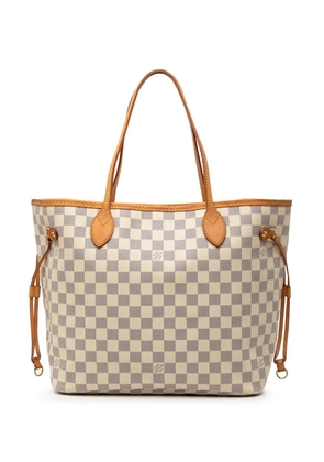 Louis Vuitton Pre-Owned 2012 Damier Azur Neverfull MM tote bag - White