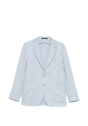 Tagliatore logo-pin blazer - Blue