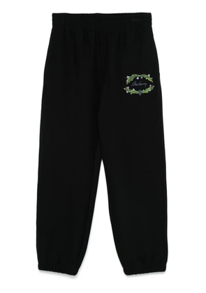 Burberry logo-embroidered track pants - Black