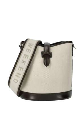 Weekend Max Mara adjustable strap flap crossbody bag - Neutrals