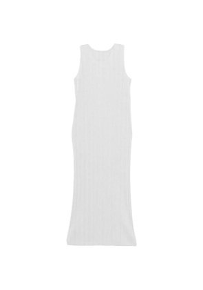 Pleats Please Issey Miyake pleated round neck dress - Grey