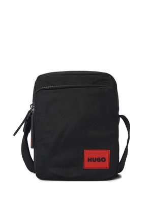 HUGO zip pocket messenger bag - Black