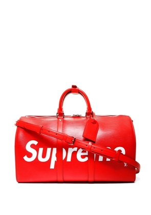 Louis Vuitton Pre-Owned 2017 x Supreme leather top handle tote bag - Red