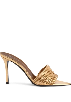 Giuseppe Zanotti 90mm Intriigo Clio sandals - Gold