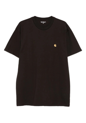 Carhartt WIP Chase logo-embroidered T-shirt - Brown