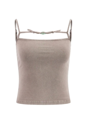 Ottolinger charmed tie-strap tank top - Neutrals