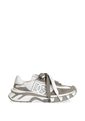 Dolce & Gabbana DG Country Road nylon and calfskin sneakers - White