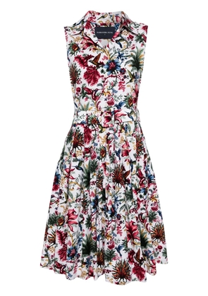 Samantha Sung Claire floral-print dress - White