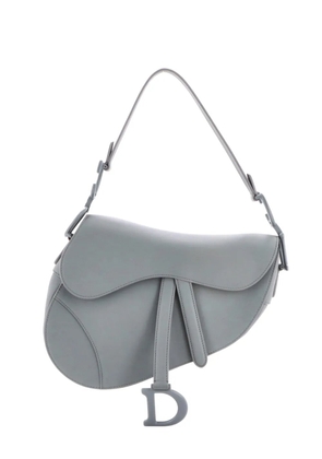 Christian Dior Pre-Owned Ultra Matte Saddle Handbag Leather Medium shoulder bag - Grey